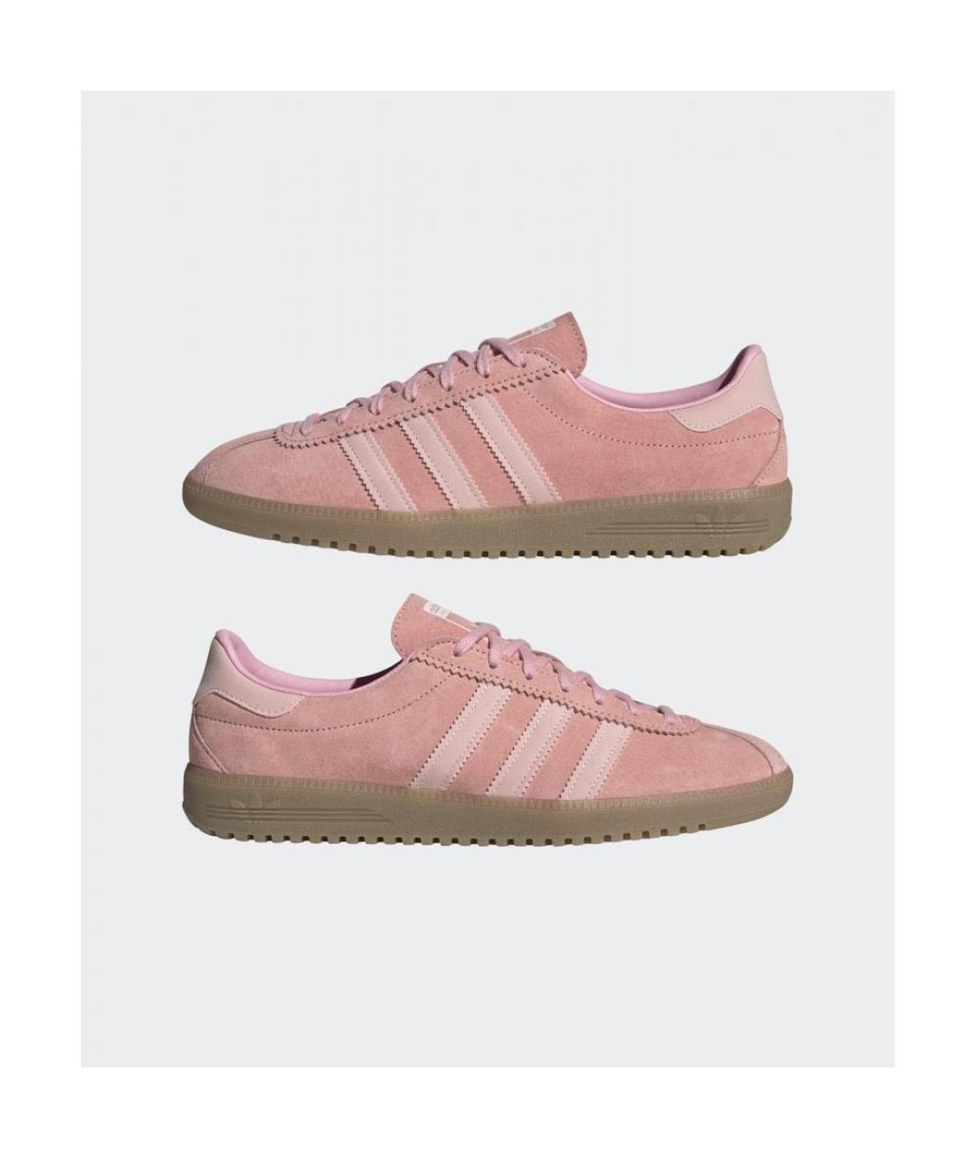 ADIDAS Розовые замшевые кроссовки, фото 6
