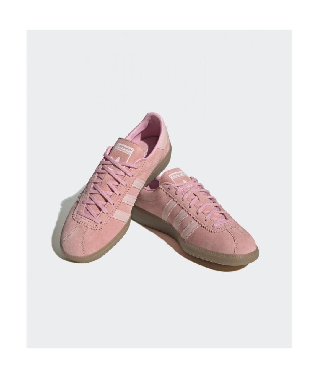 ADIDAS Розовые замшевые кроссовки, фото 2