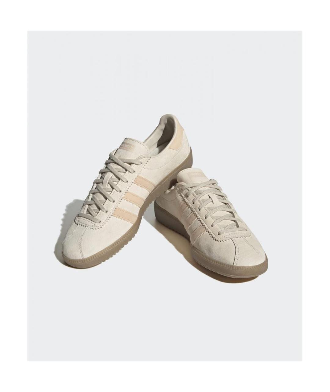 ADIDAS Бежевые замшевые кроссовки, фото 2