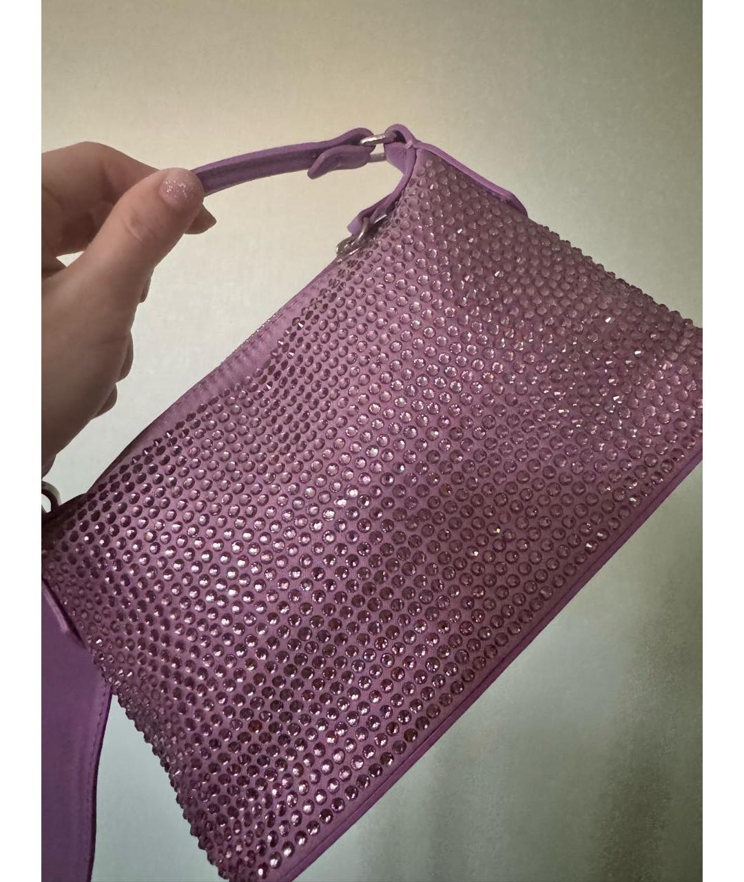LIU JO Розовая тканевая сумка с короткими ручками, фото 4