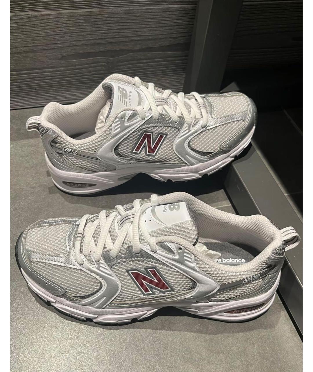 NEW BALANCE Бордовые текстильные кроссовки, фото 3