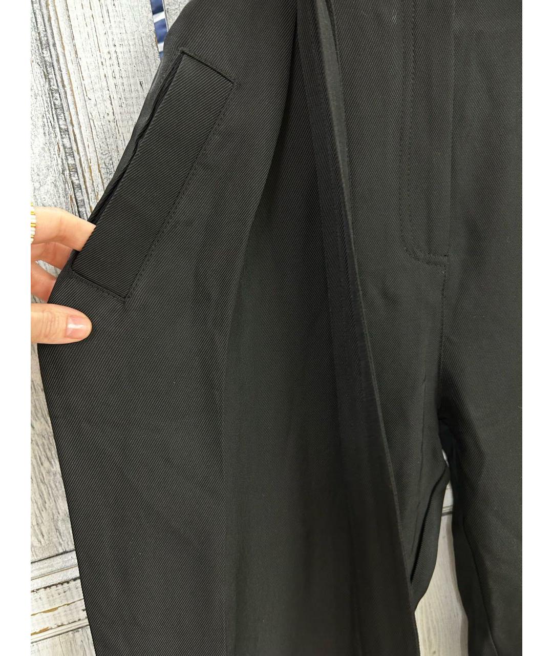 ELISABETTA FRANCHI Черные прямые брюки, фото 3