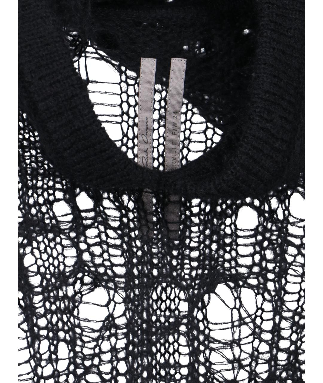 RICK OWENS Черный полиамидовый джемпер / свитер, фото 3