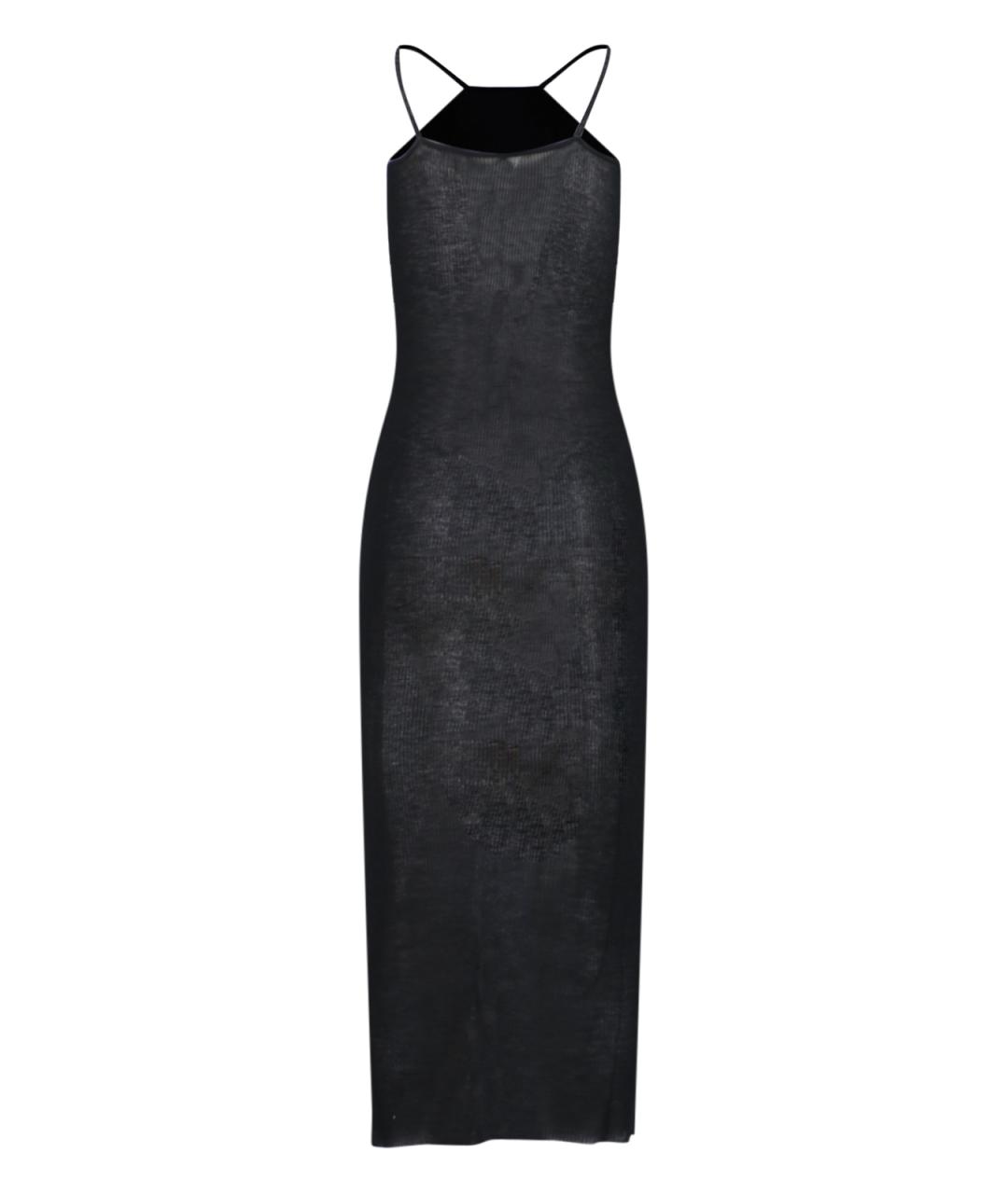 RICK OWENS Черное вискозное платье, фото 2