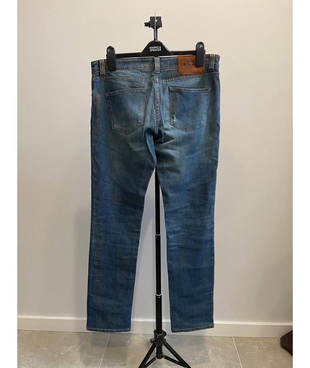 ETRO Синие хлопковые джинсы скинни, фото 2