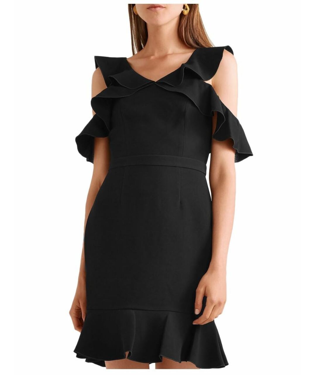 RACHEL ZOE Черное полиэстеровое повседневное платье, фото 5