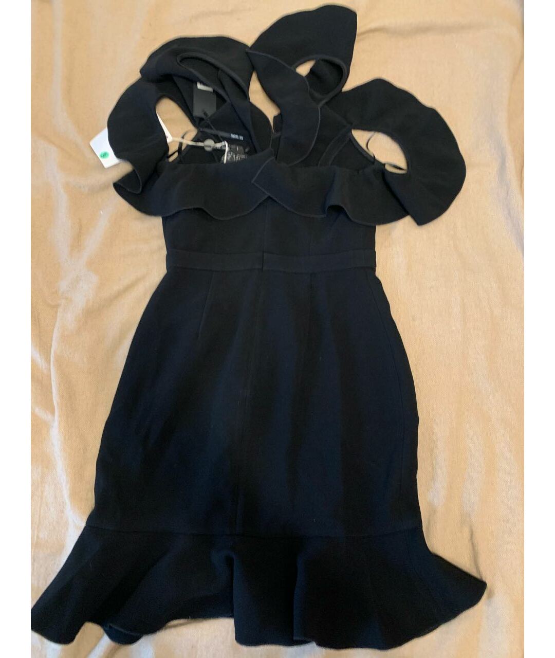 RACHEL ZOE Черное полиэстеровое повседневное платье, фото 4