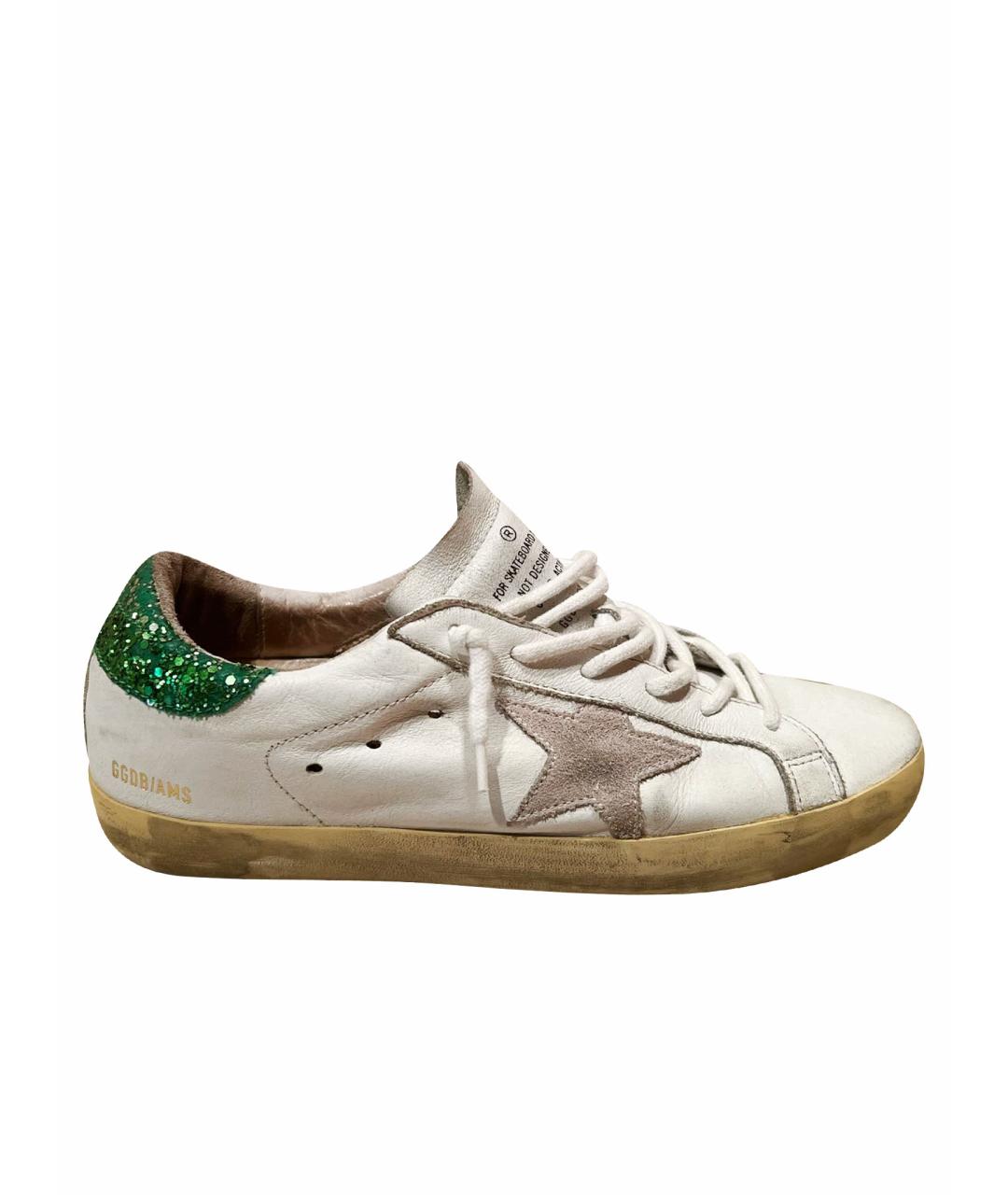 GOLDEN GOOSE DELUXE BRAND Белые кожаные кеды, фото 1