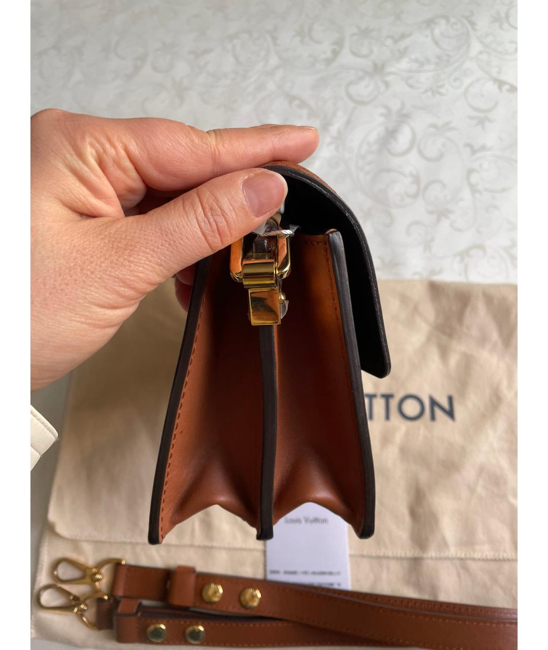 LOUIS VUITTON Коричневая сумка через плечо, фото 5
