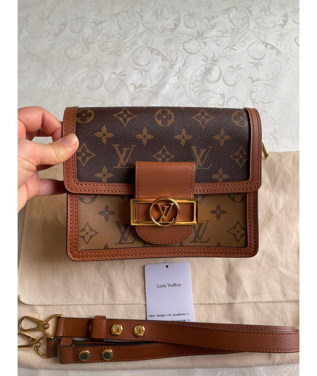 LOUIS VUITTON Коричневая сумка через плечо, фото 7