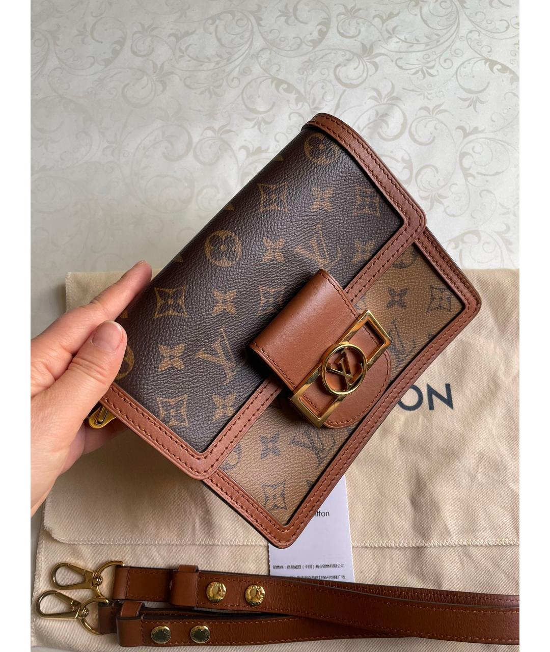 LOUIS VUITTON Коричневая сумка через плечо, фото 2