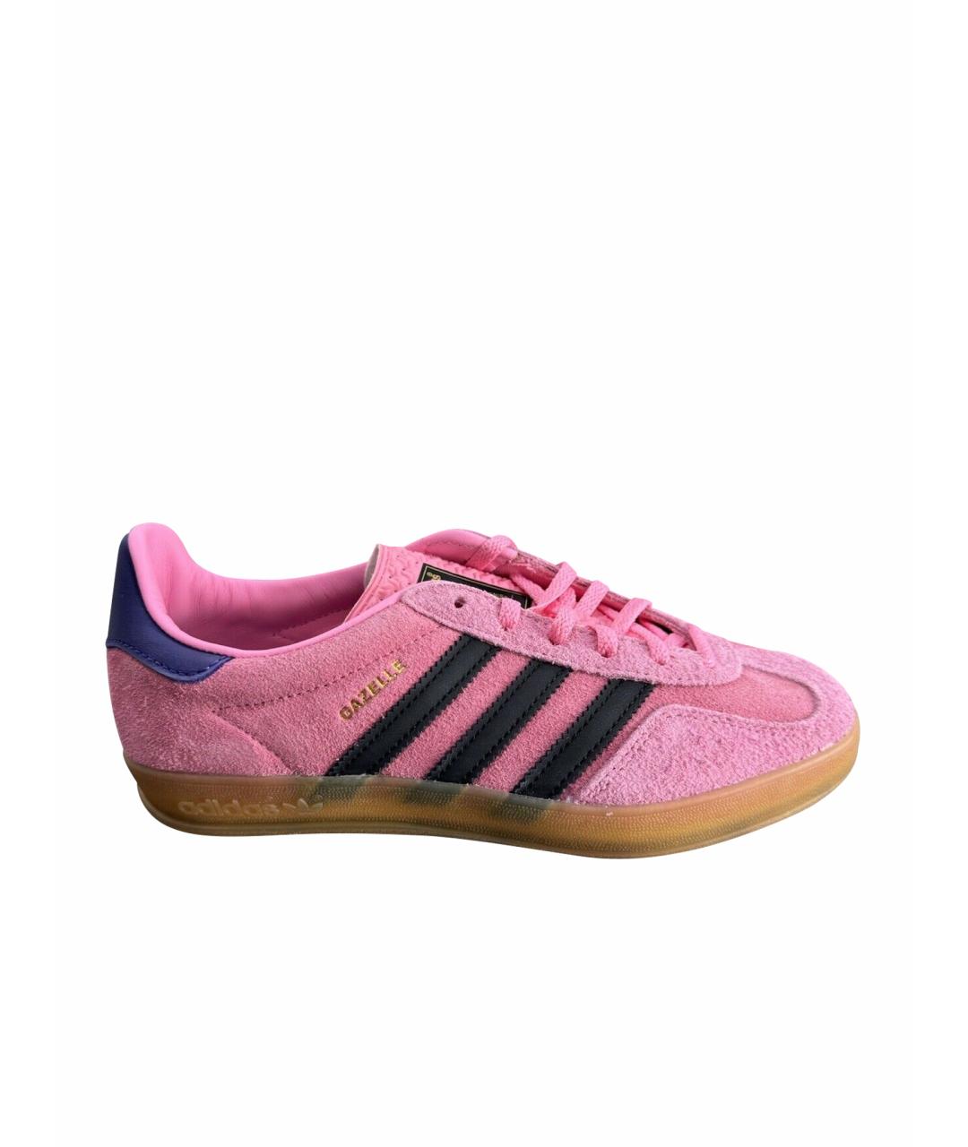 ADIDAS Розовые замшевые кроссовки, фото 1