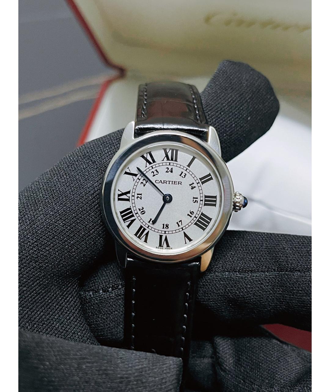 CARTIER Белые металлические часы, фото 3
