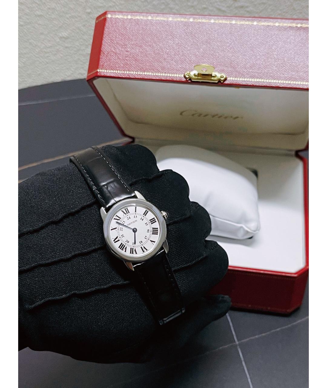 CARTIER Белые металлические часы, фото 7