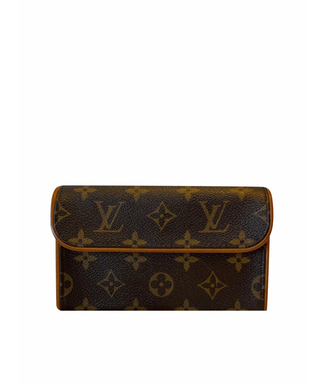 LOUIS VUITTON Коричневая поясная сумка, фото 1