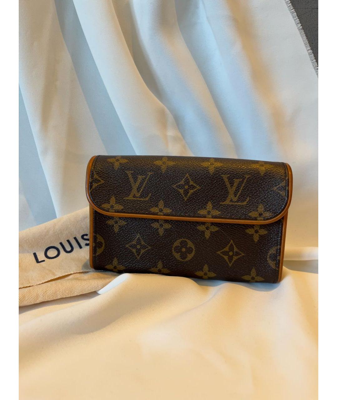 LOUIS VUITTON Коричневая поясная сумка, фото 8