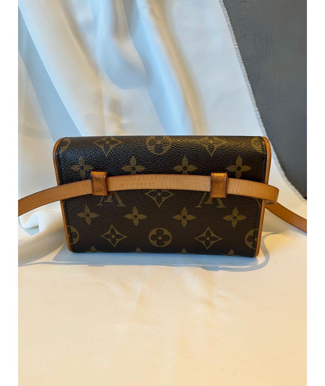 LOUIS VUITTON PRE-OWNED Коричневая поясная сумка, фото 4