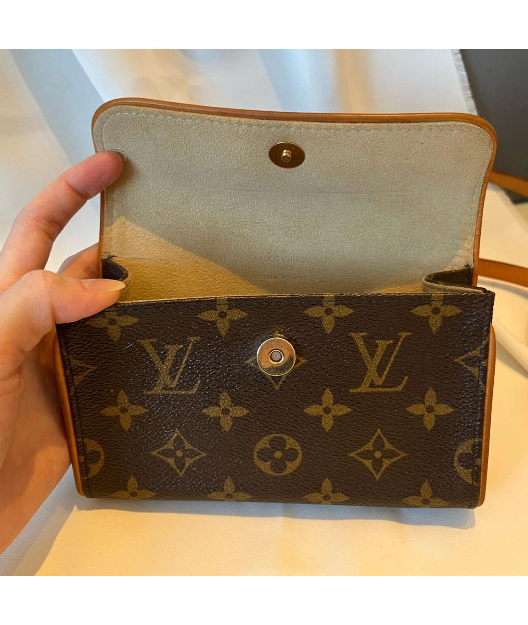 LOUIS VUITTON PRE-OWNED Коричневая поясная сумка, фото 3