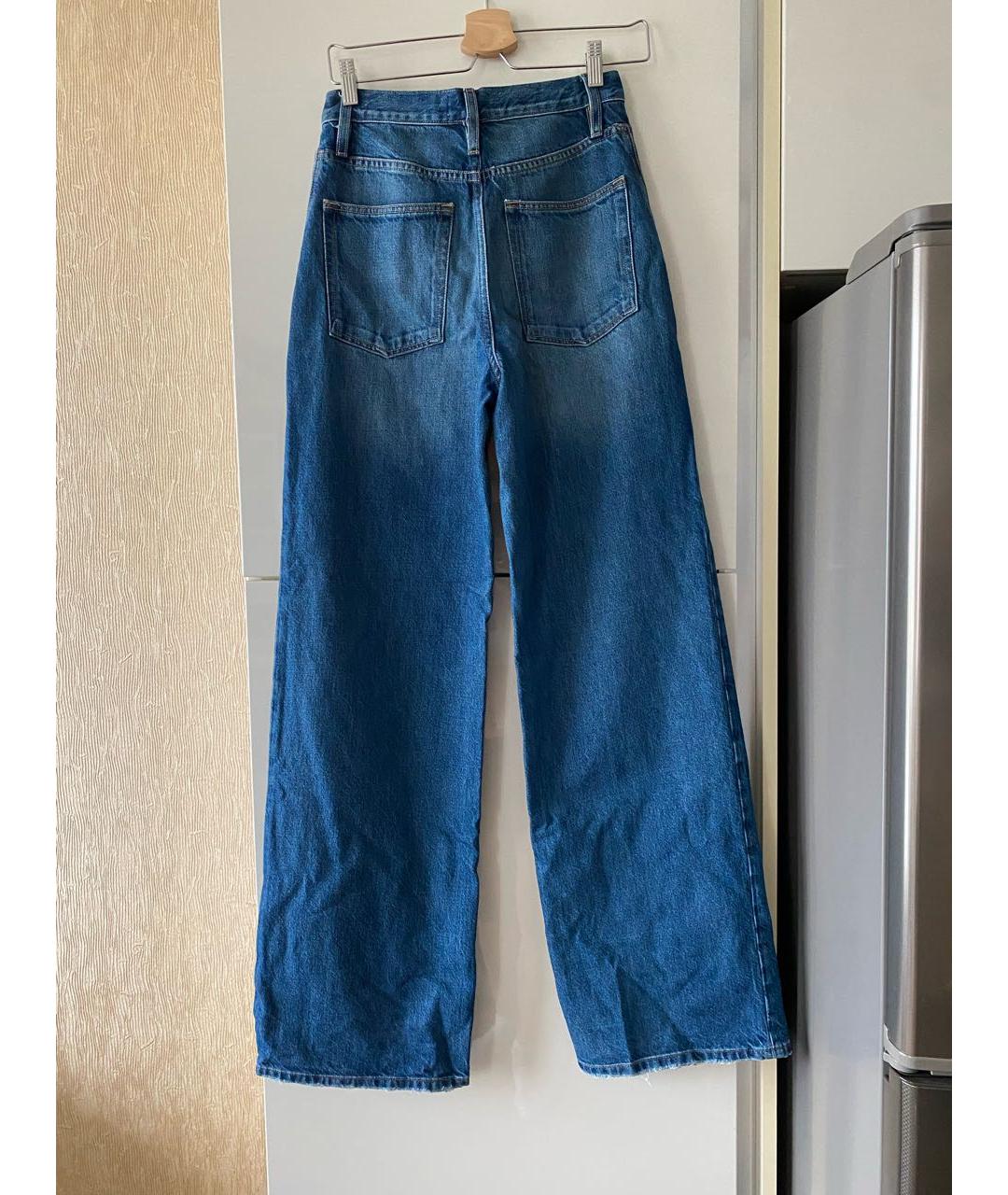 FRAME Синие хлопковые джинсы клеш, фото 2