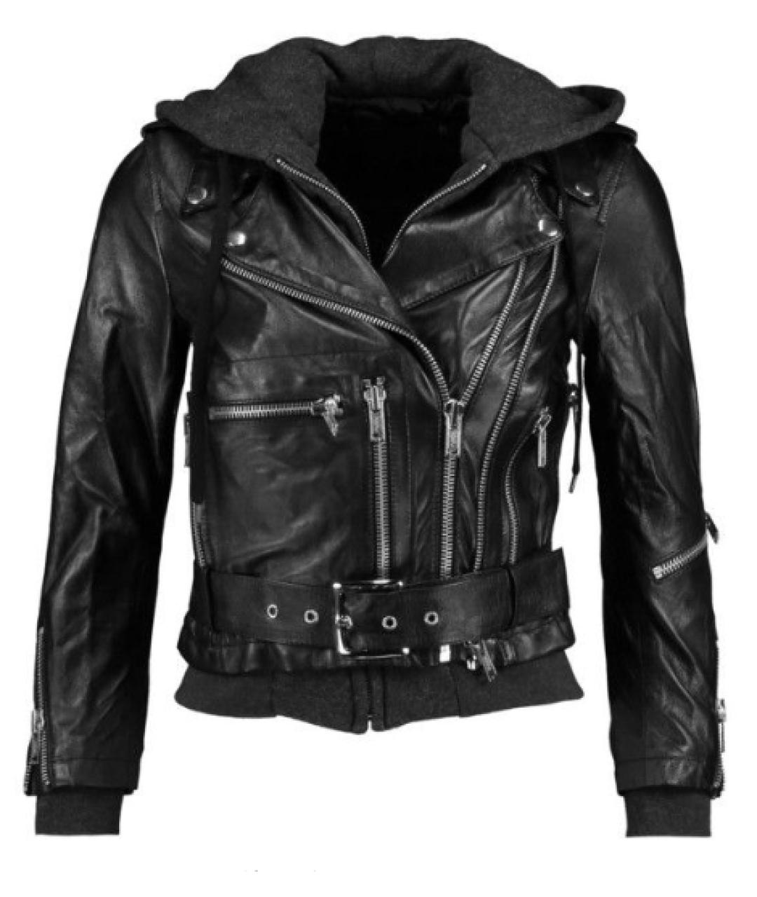 R13 Черная кожаная куртка, фото 1