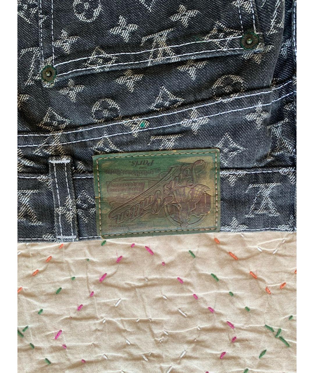 LOUIS VUITTON PRE-OWNED Серые хлопковые прямые джинсы, фото 6