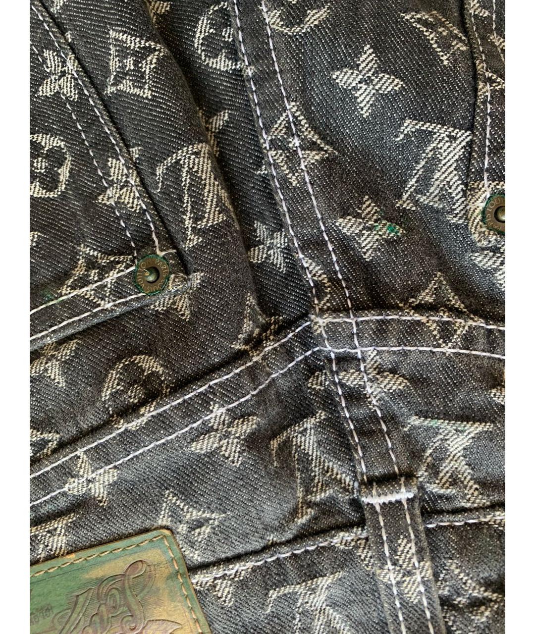 LOUIS VUITTON PRE-OWNED Серые хлопковые прямые джинсы, фото 5