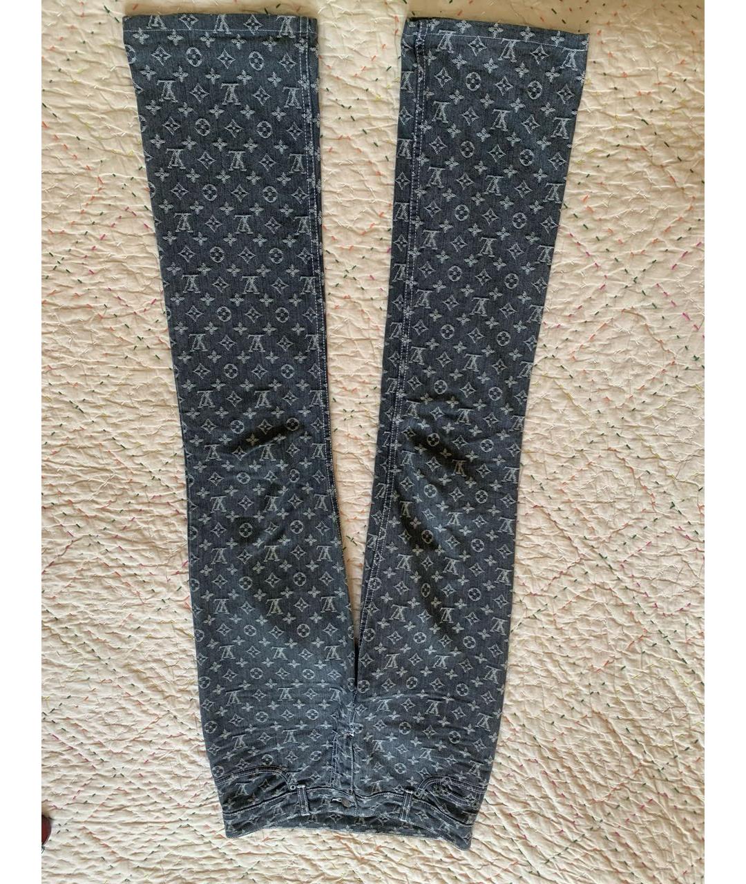 LOUIS VUITTON PRE-OWNED Серые хлопковые прямые джинсы, фото 7