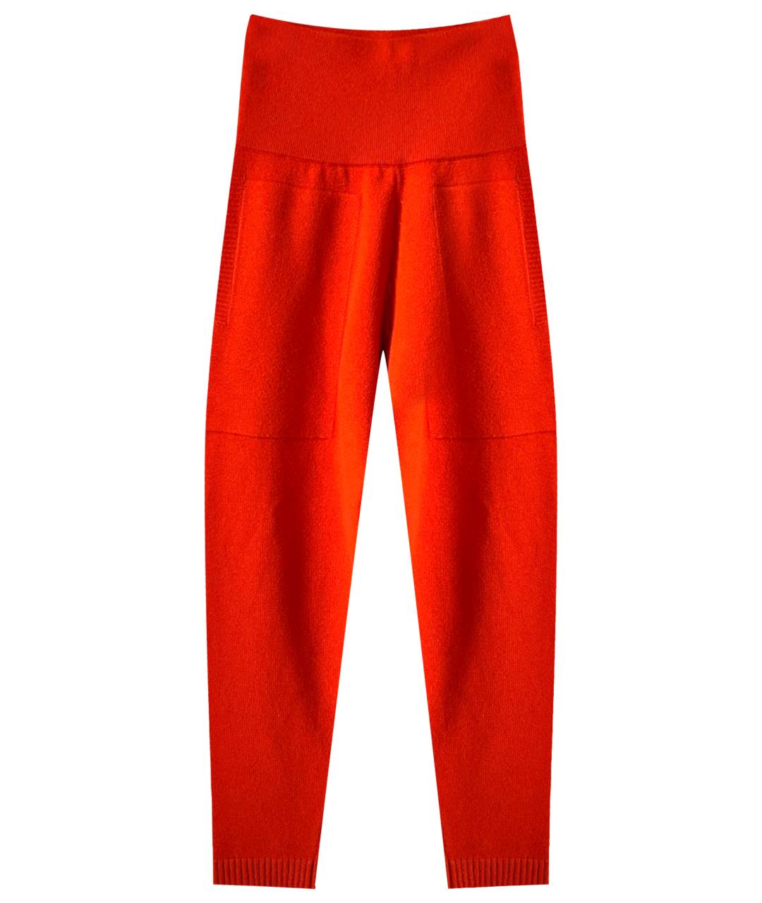 HERMES PRE-OWNED Оранжевое шерстяные спортивные брюки и шорты, фото 1