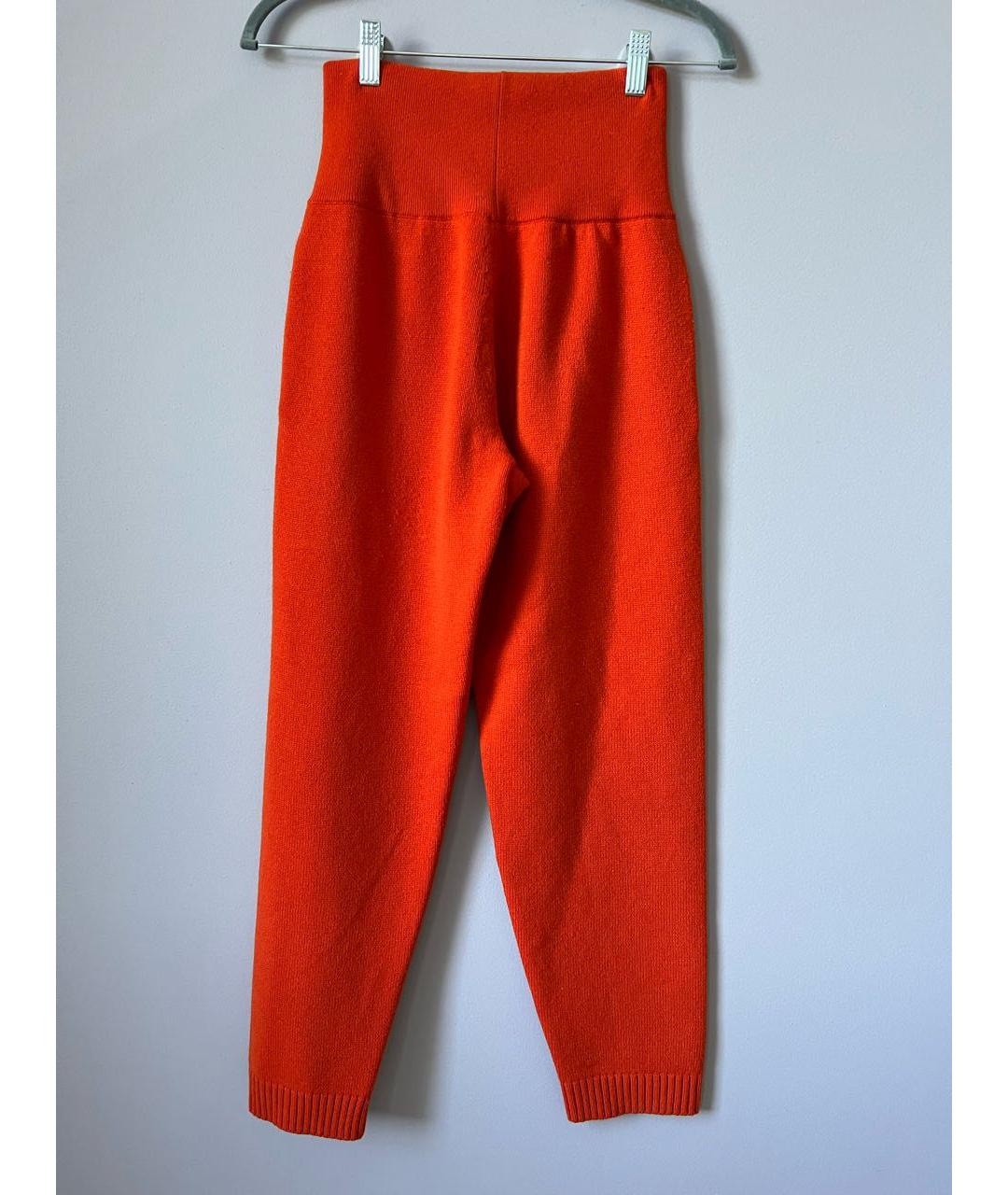 HERMES PRE-OWNED Оранжевое шерстяные спортивные брюки и шорты, фото 2