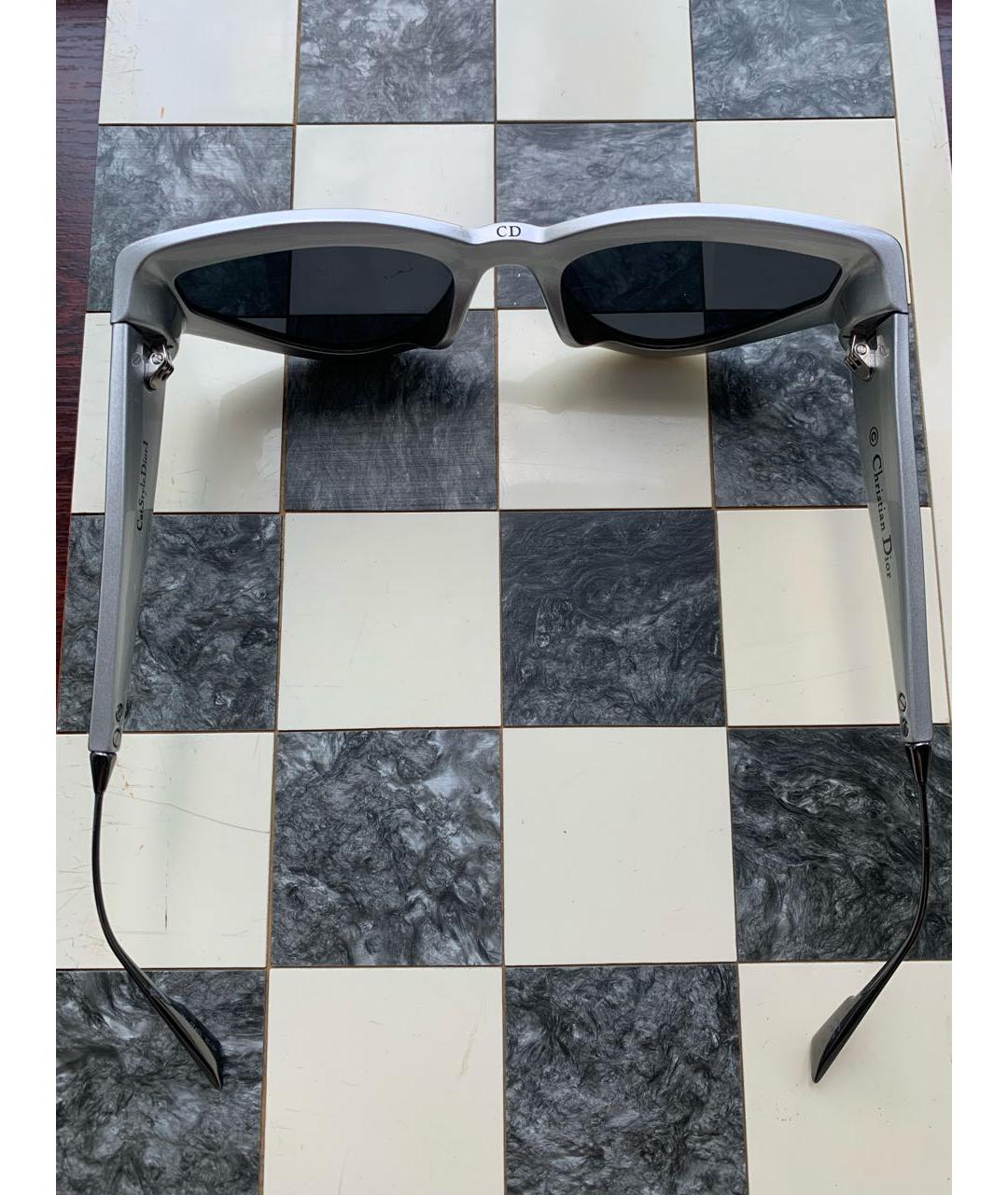CHRISTIAN DIOR PRE-OWNED Серые пластиковые солнцезащитные очки, фото 4