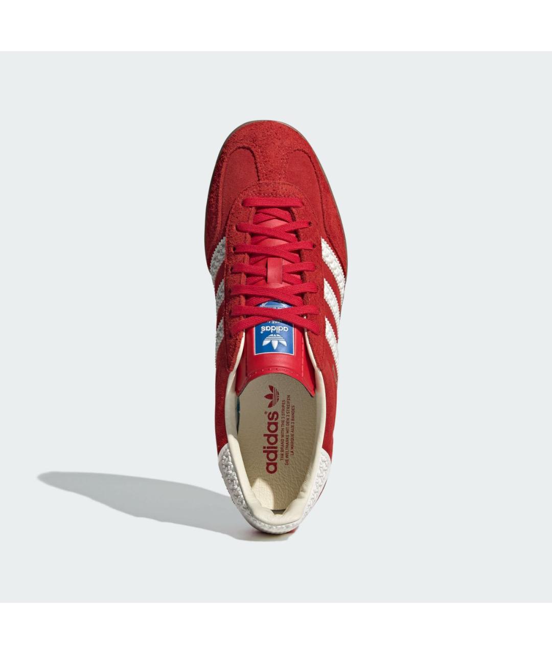 ADIDAS Красные замшевые кроссовки, фото 4
