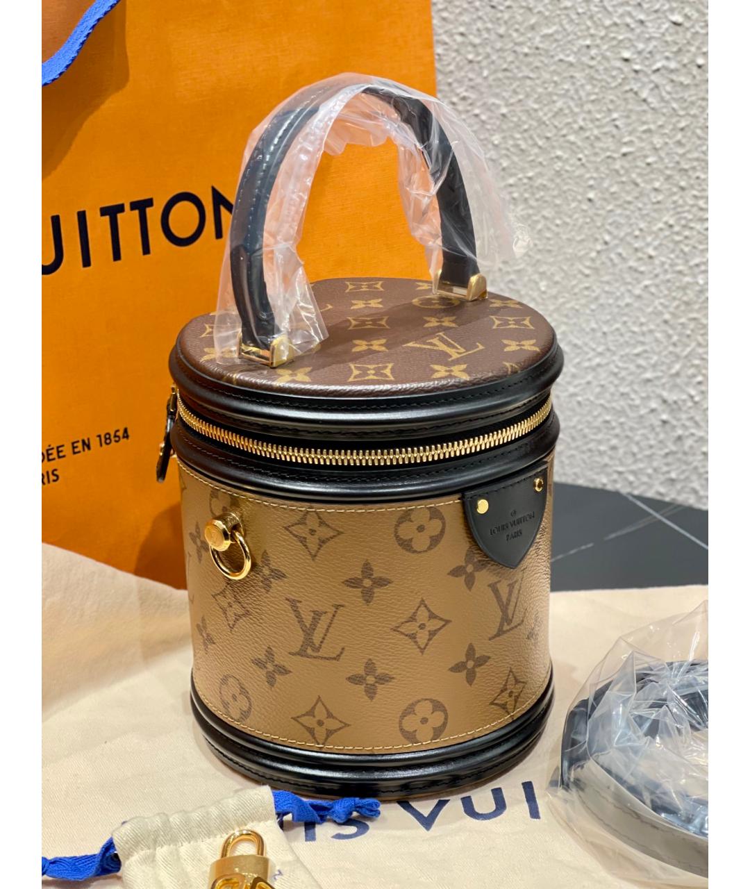 LOUIS VUITTON PRE-OWNED Коричневая сумка через плечо, фото 2