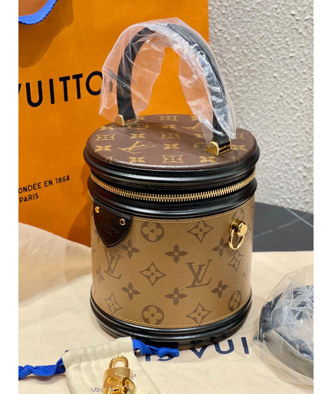 LOUIS VUITTON PRE-OWNED Коричневая сумка через плечо, фото 3