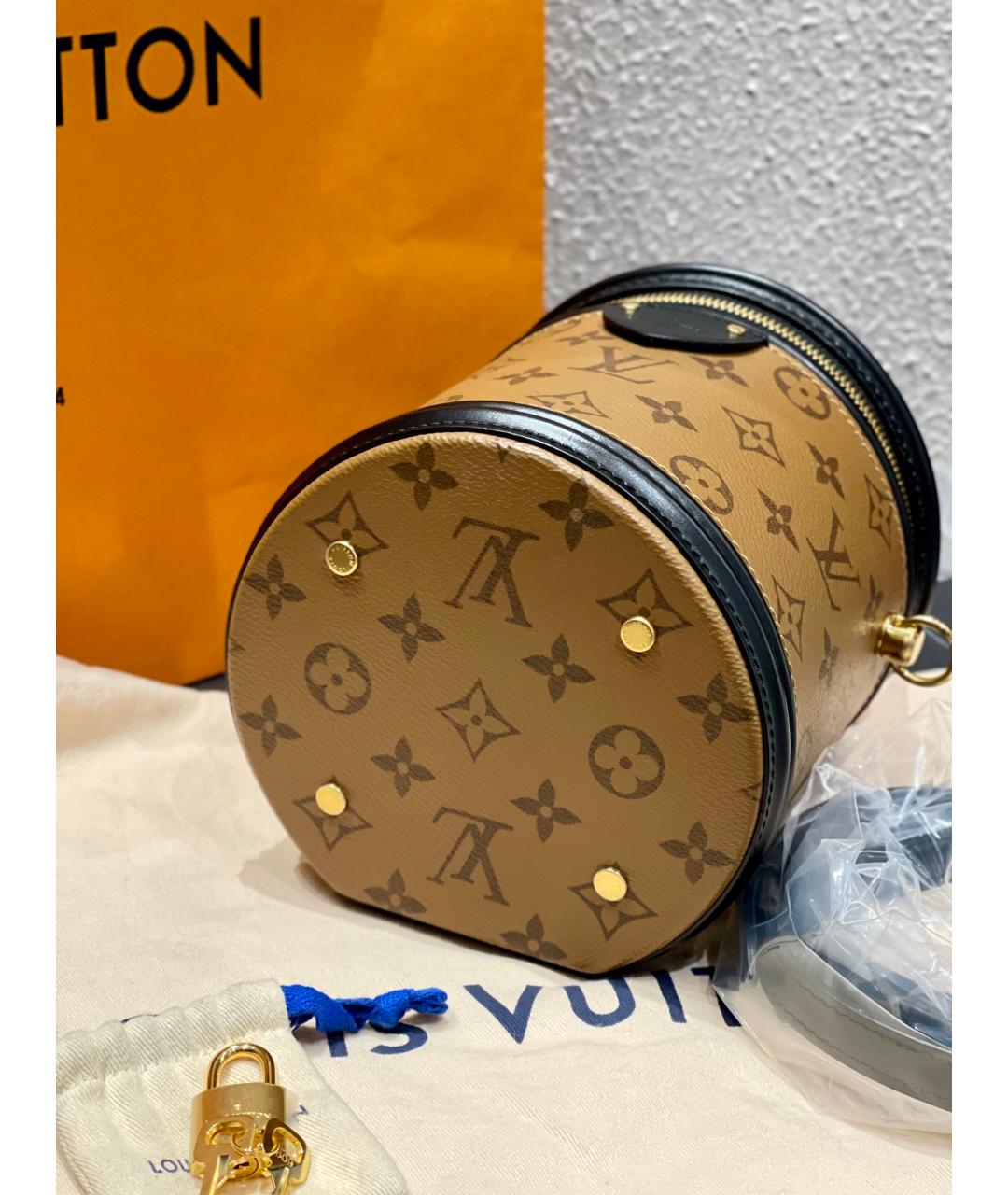 LOUIS VUITTON PRE-OWNED Коричневая сумка через плечо, фото 5