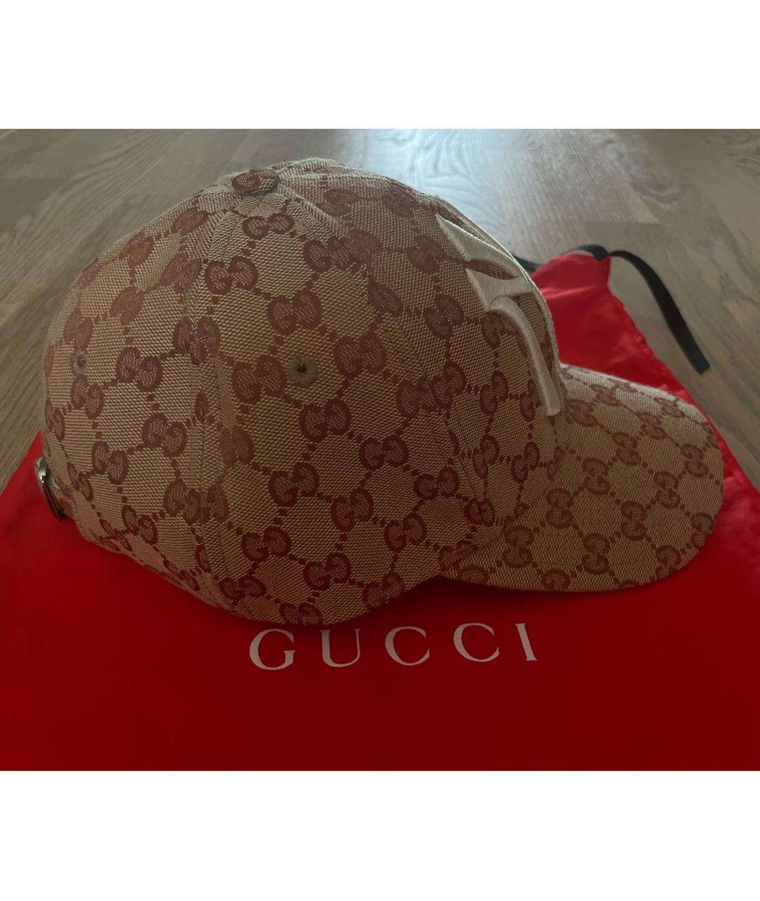 GUCCI Бежевая кепка, фото 2