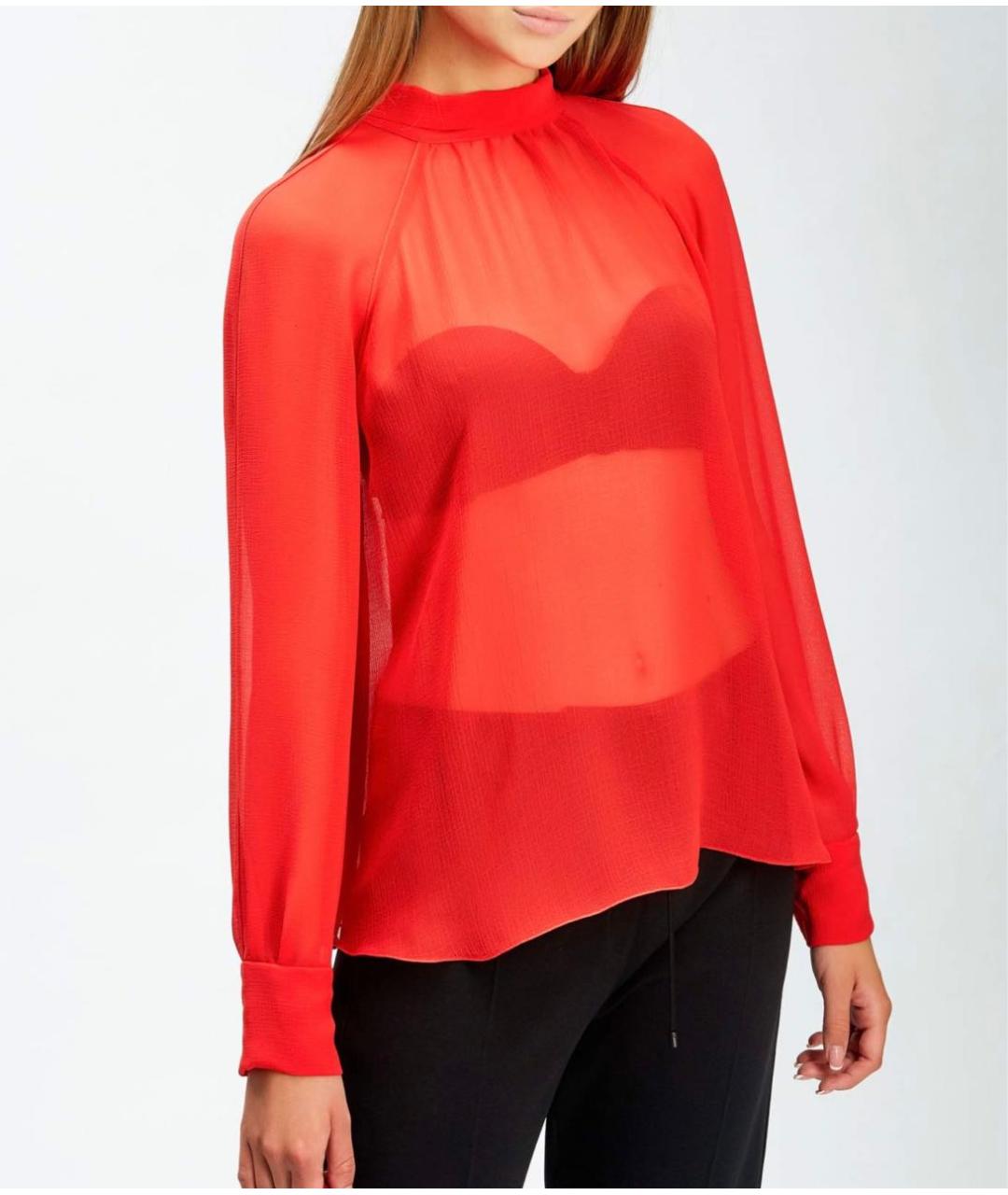 KENZO Красная полиэстеровая блузы, фото 3
