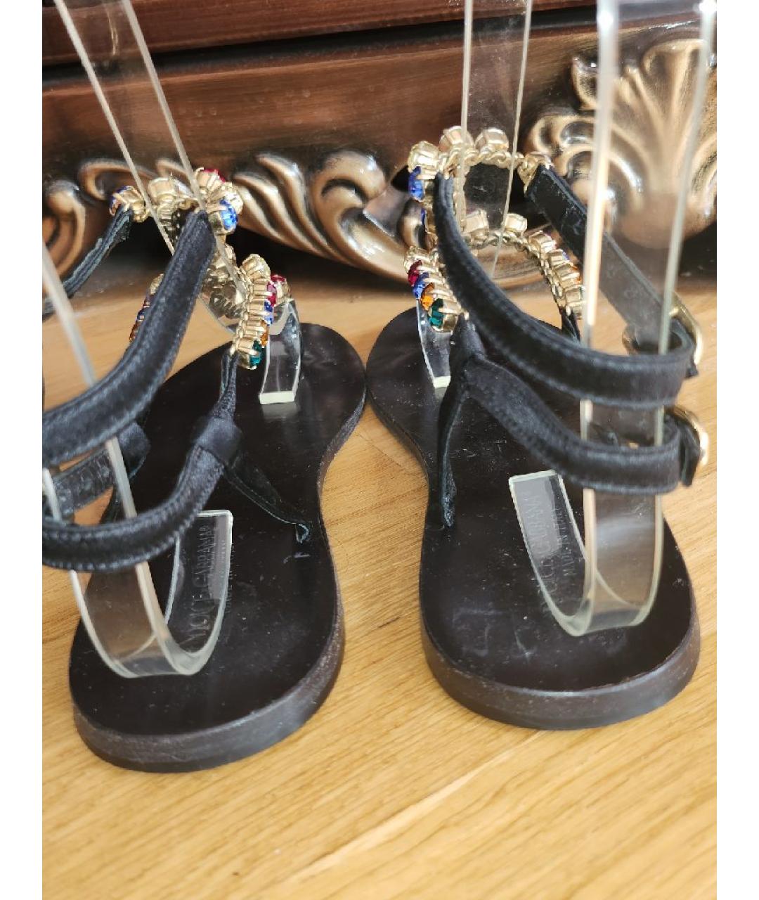 DOLCE&GABBANA Мульти кожаные сандалии, фото 4