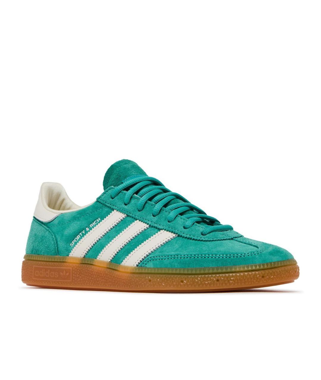 ADIDAS Зеленые замшевые кроссовки, фото 2