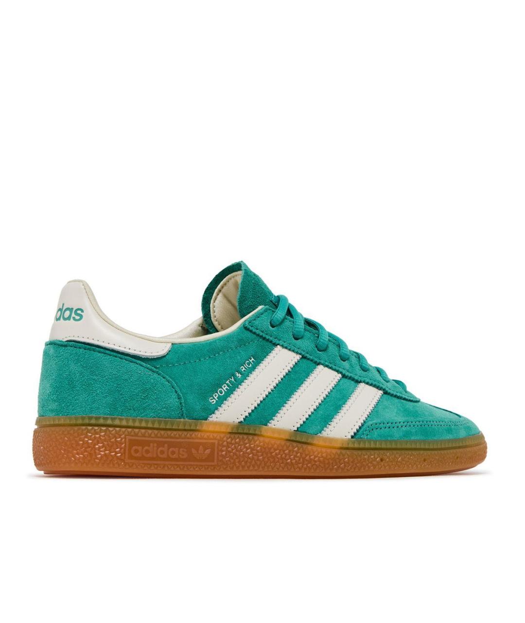 ADIDAS Зеленые замшевые кроссовки, фото 3