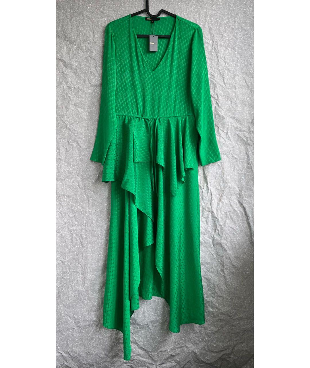 MAJE Зеленые полиэстеровое платье, фото 7