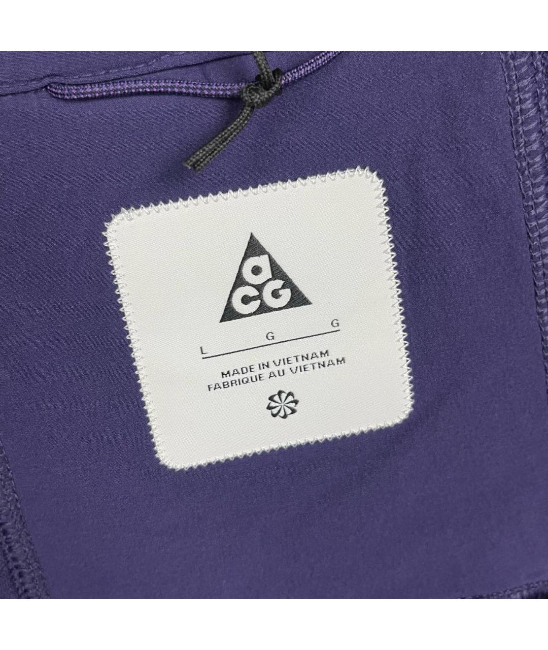 NIKE Фиолетовая синтетическая куртка, фото 7