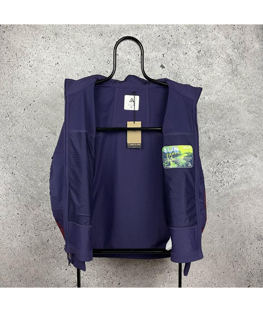 NIKE Фиолетовая синтетическая куртка, фото 3