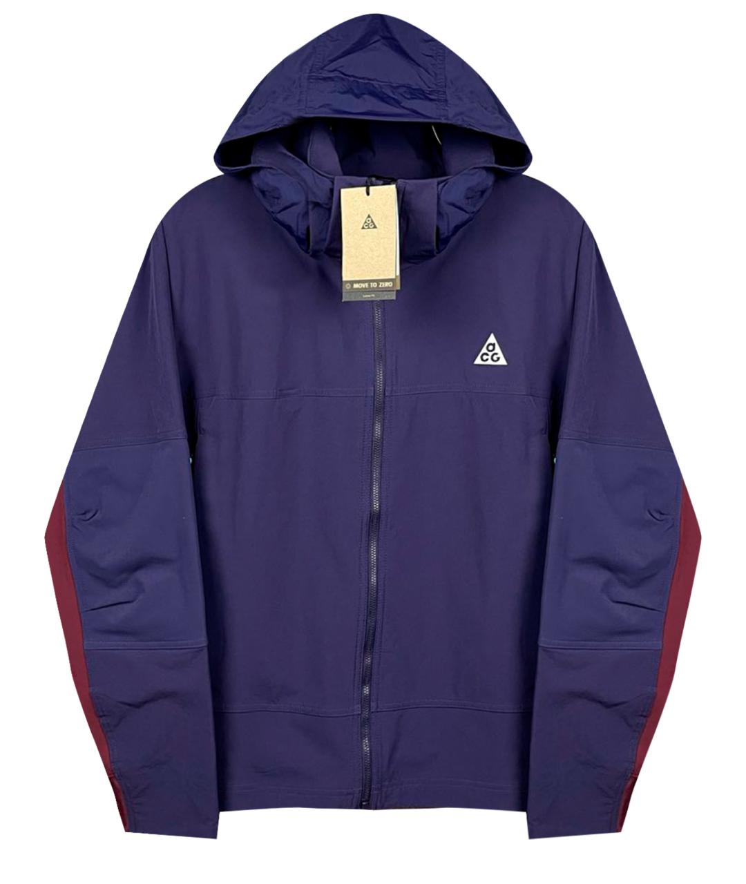 NIKE Фиолетовая синтетическая куртка, фото 1