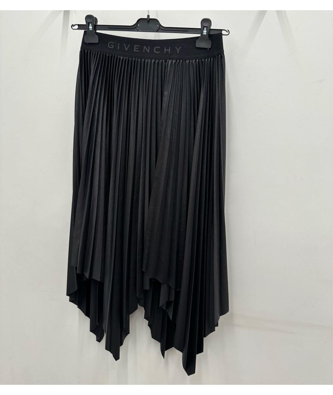 GIVENCHY Черная полиэстеровая юбка миди, фото 7