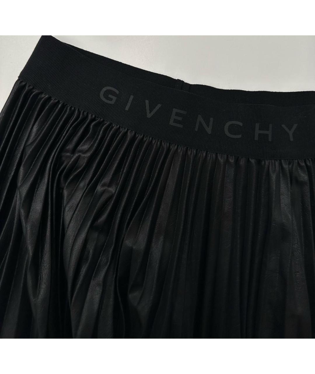 GIVENCHY Черная полиэстеровая юбка миди, фото 3