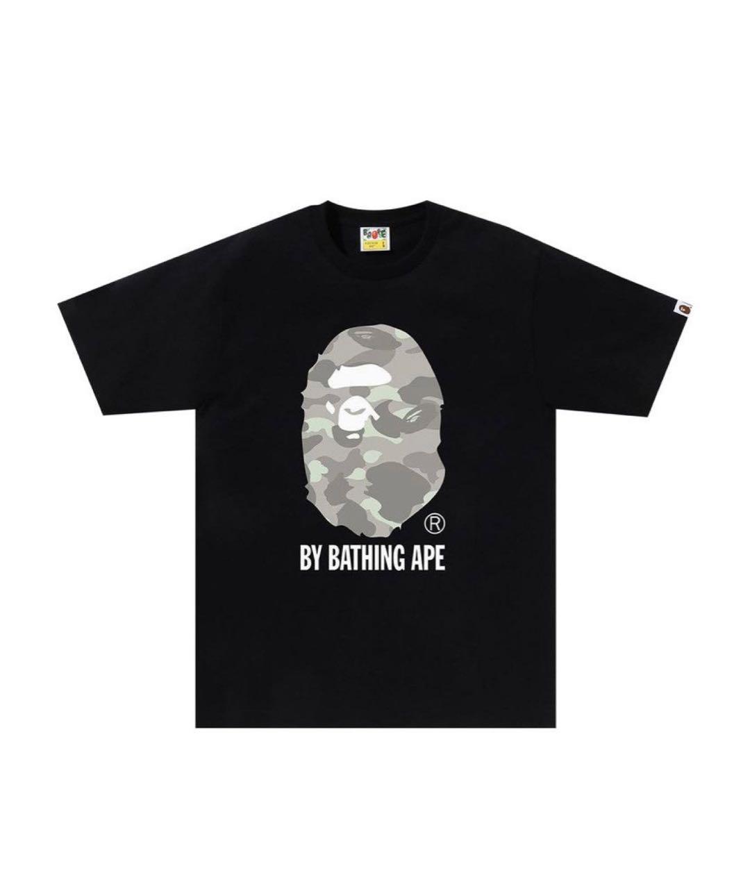 A BATHING APE Черная хлопковая футболка, фото 1