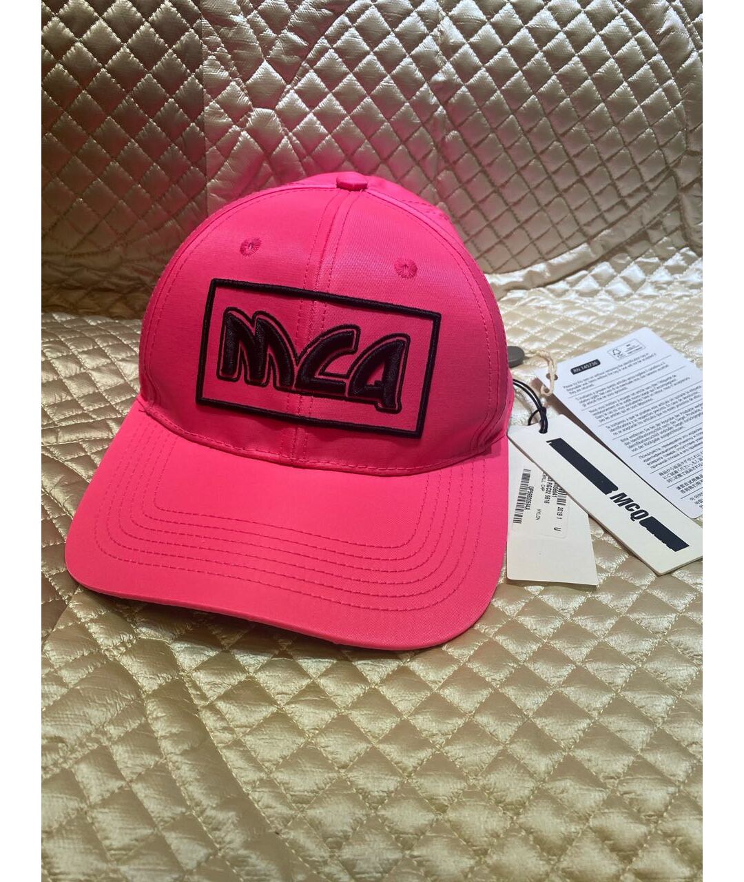 MCQ ALEXANDER MCQUEEN Розовая синтетическая кепка, фото 3