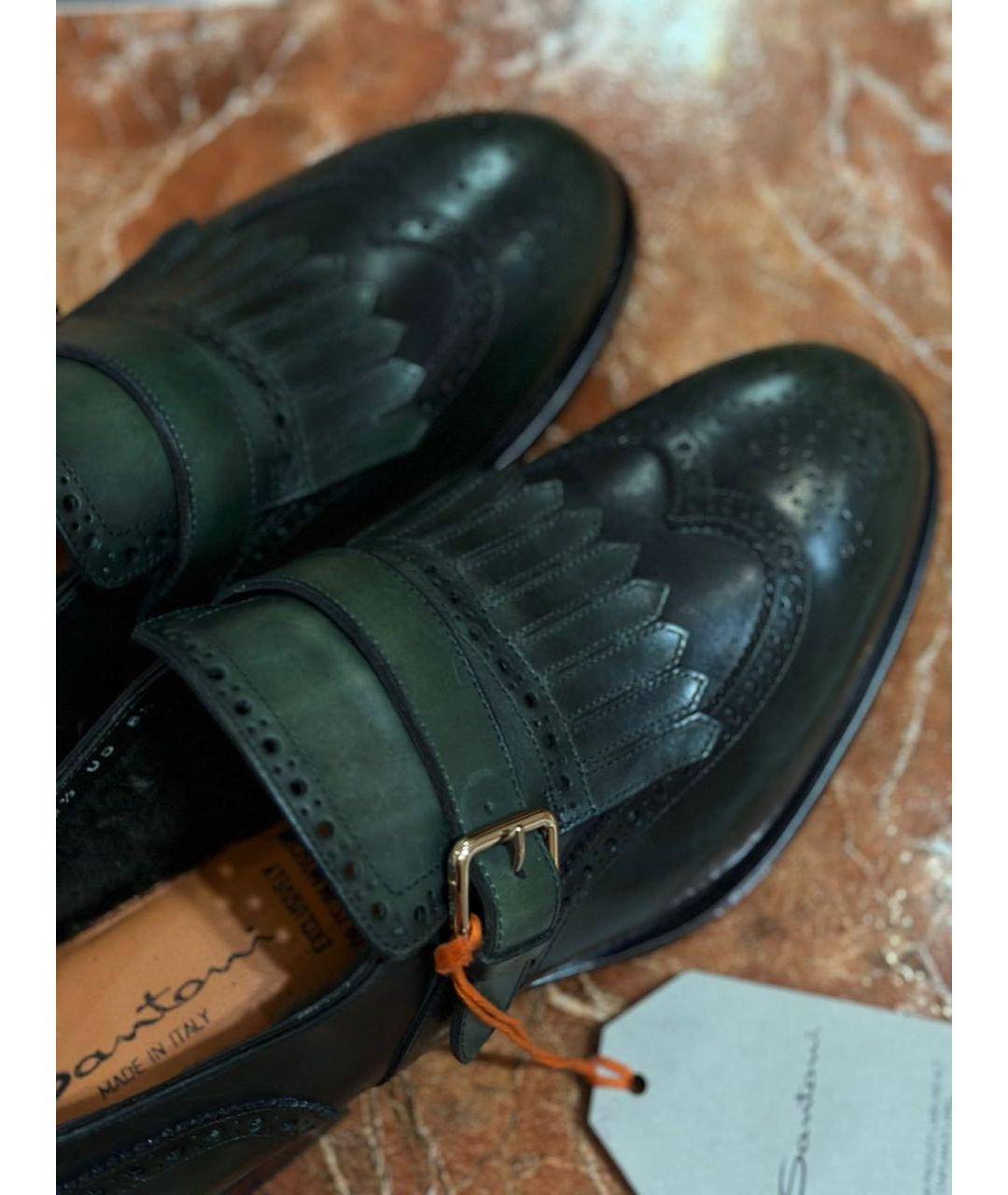 SANTONI Мульти кожаные туфли, фото 8