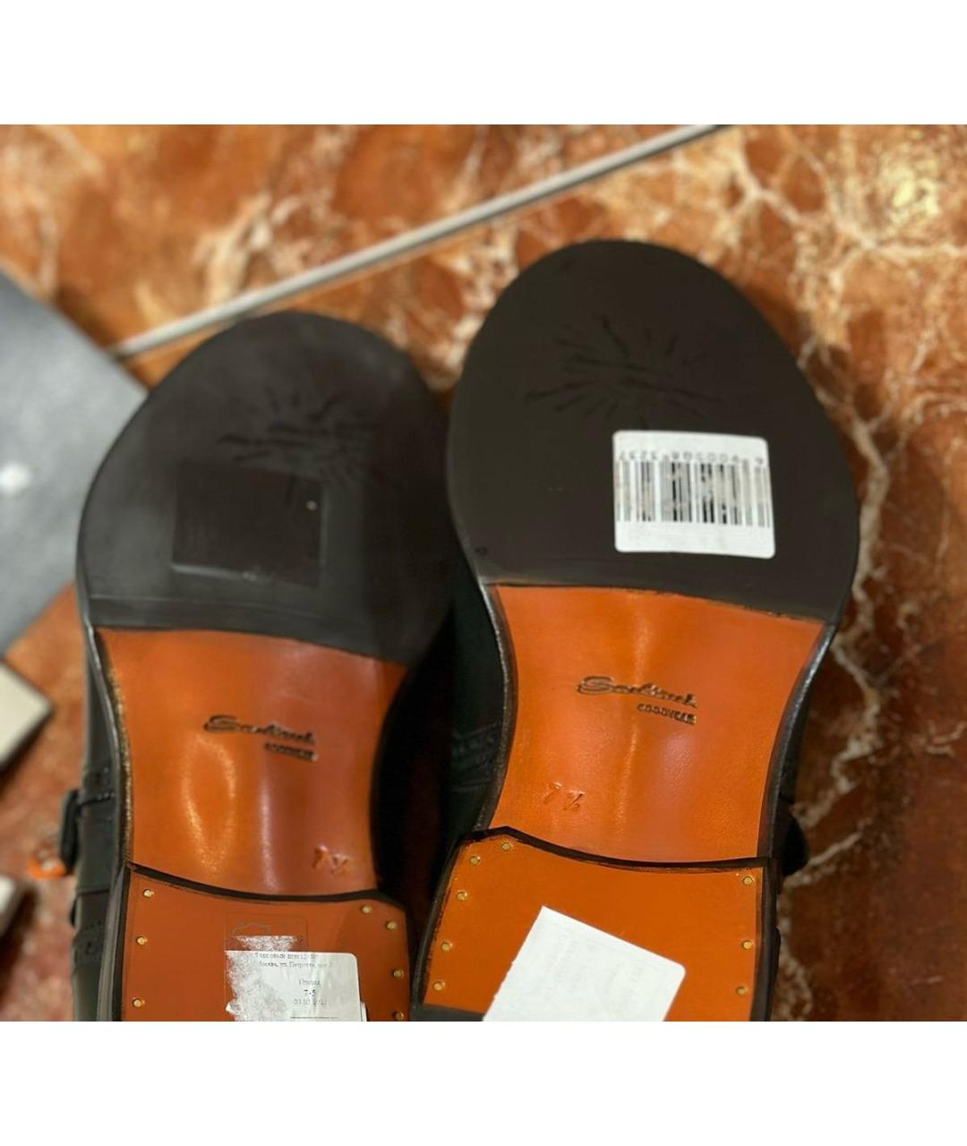 SANTONI Мульти кожаные туфли, фото 5