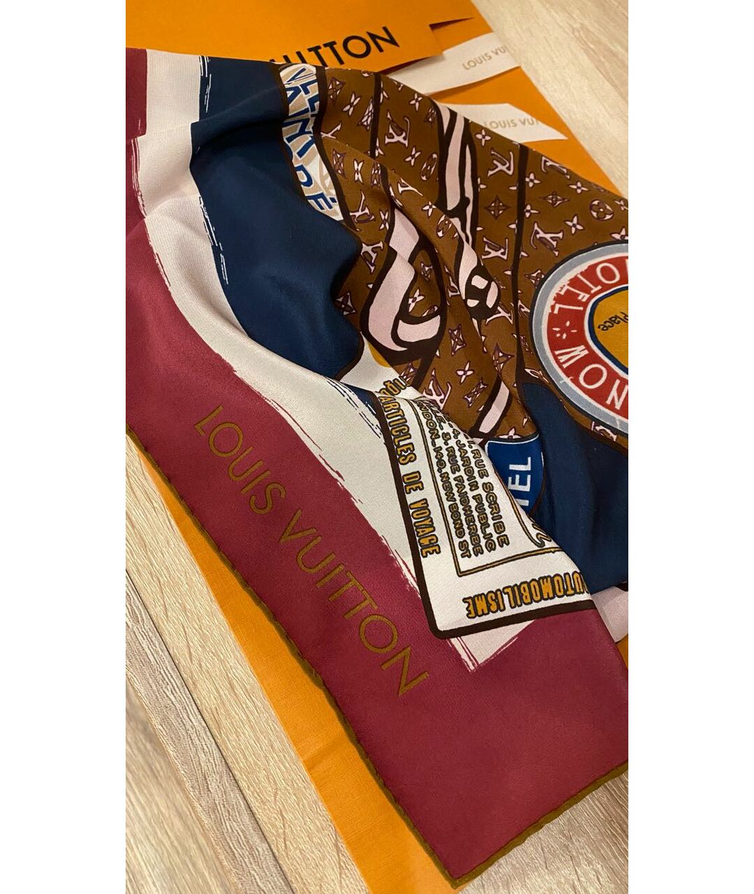 LOUIS VUITTON PRE-OWNED Шелковый шарф, фото 2